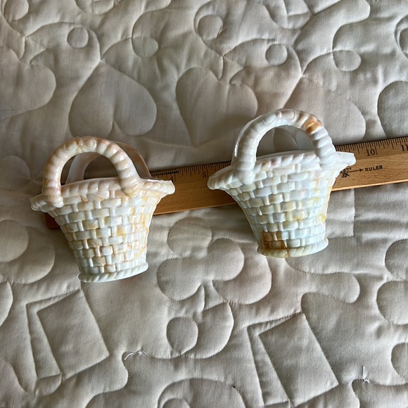 AKRO AGATE. BEAUTIFUL MARBLEIZED BASKETS. SET OF 2 - Picture 6 of 9